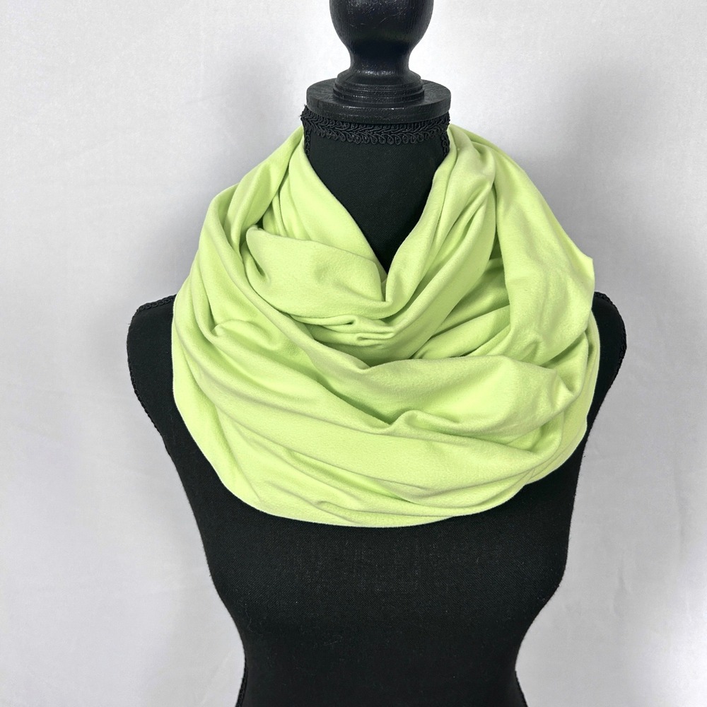 Lululemon Vinyasa Scarf Womens Yellow Green Snap Multi Way Infinity Wrap